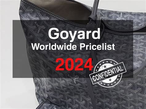 goyard competition|Goyard price list paris.